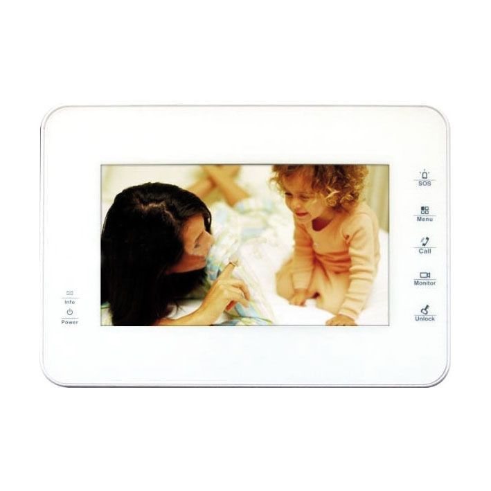 MONITOR TACTIL LCD 7'' COLOR C/FUNCIONES IP.BLANCO''