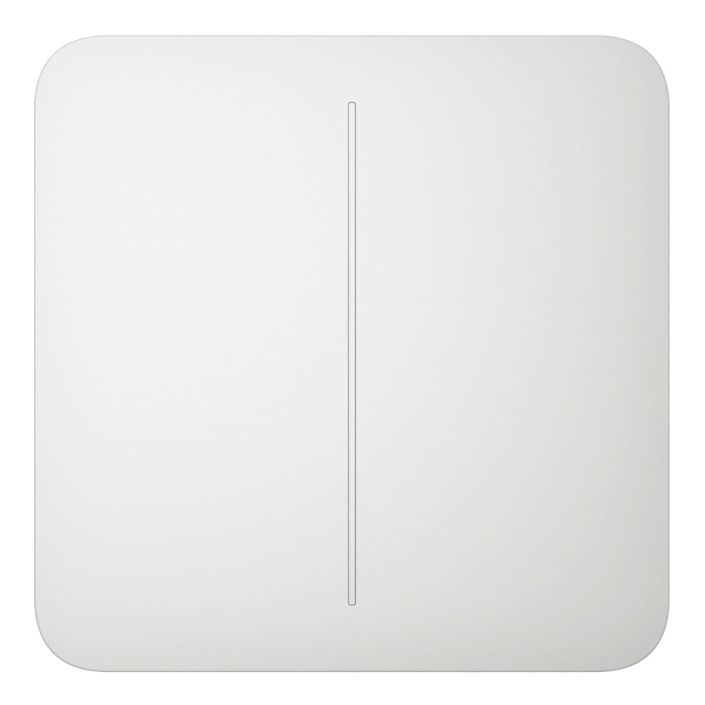 Ajax LightSwitch SoloButton 2-gang. Pulsador Doble. Color Blanco