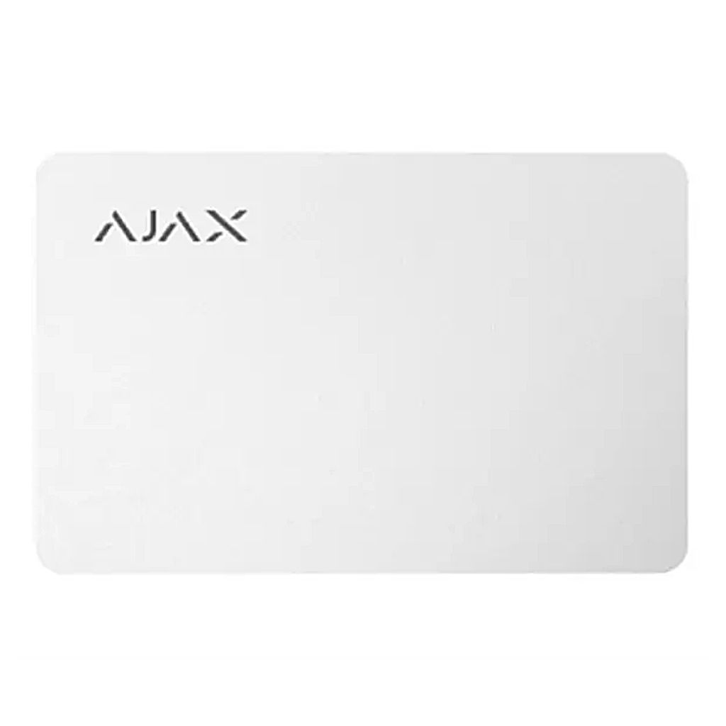 Ajax Pass. Tarjeta DESFire® compatible con KeyPad Plus. Color blanco. Pack de 3ud