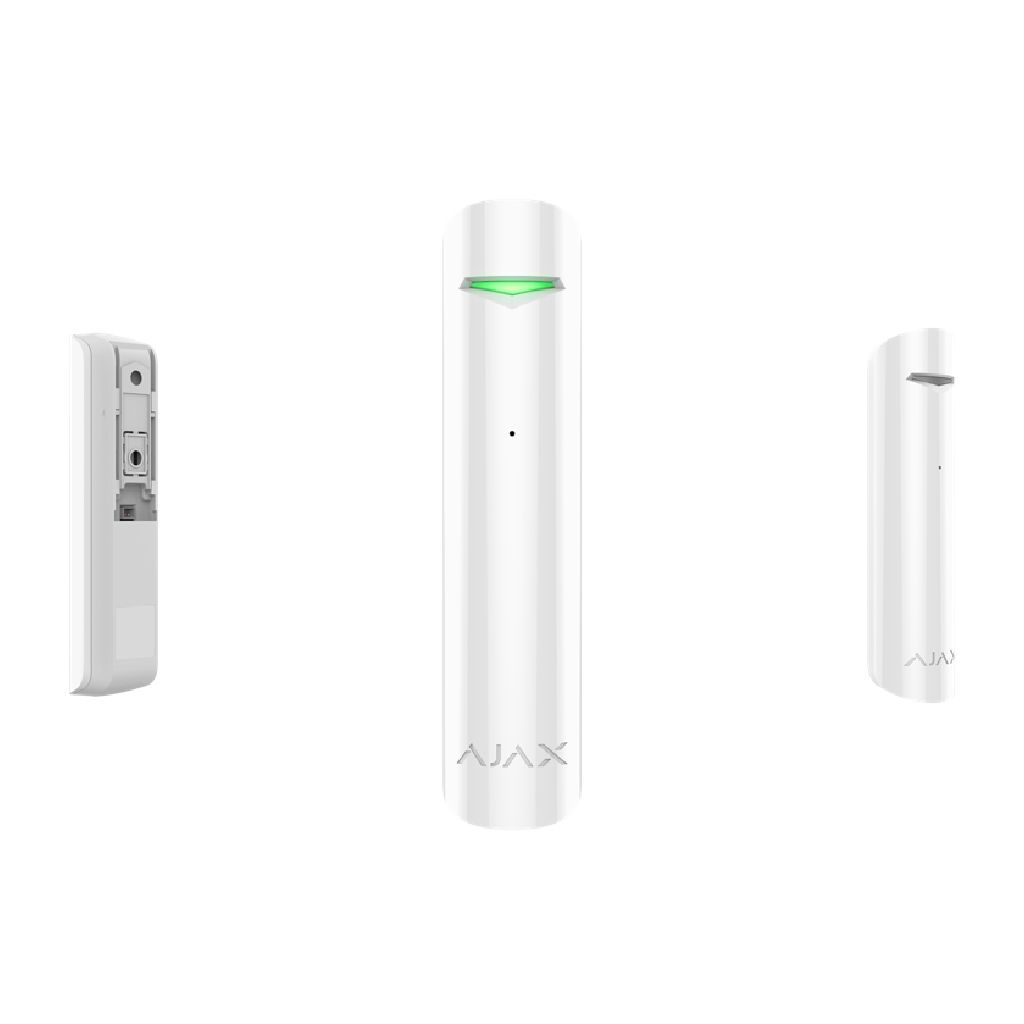 Ajax GlassProtect. Detector rotura de cristal inalámbrico. Color blanco