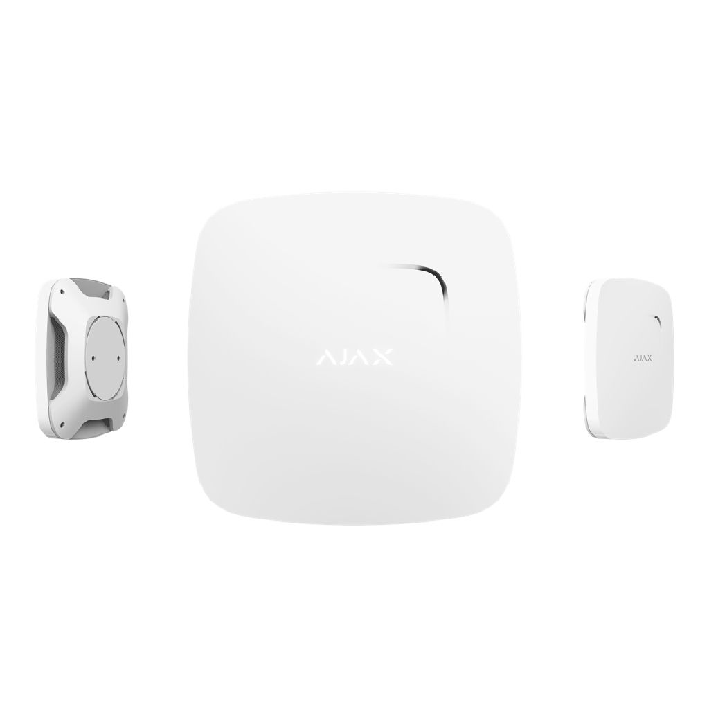 Ajax FireProtect. Detector de temperatura y humo inalámbrico. Color blanco